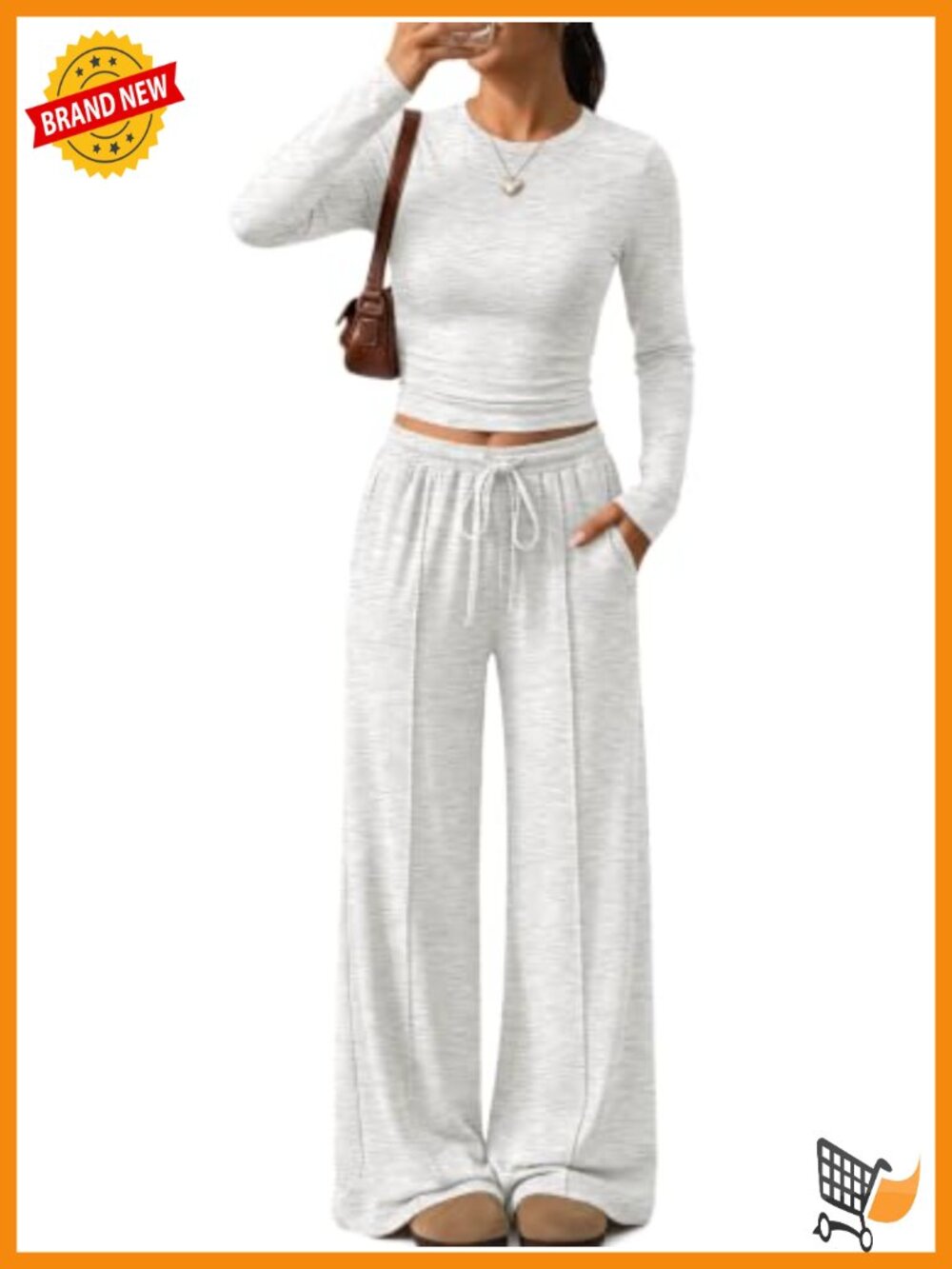 Women's 2 Piece Lounge Set Pintuck Wide Leg Pants & Top Rayon Spandex